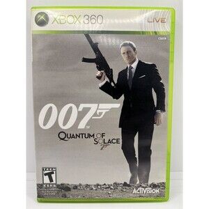 James Bond 007:Quantum of Solace(Microsoft Xbox 360, 2008) w/ Manual - Tested